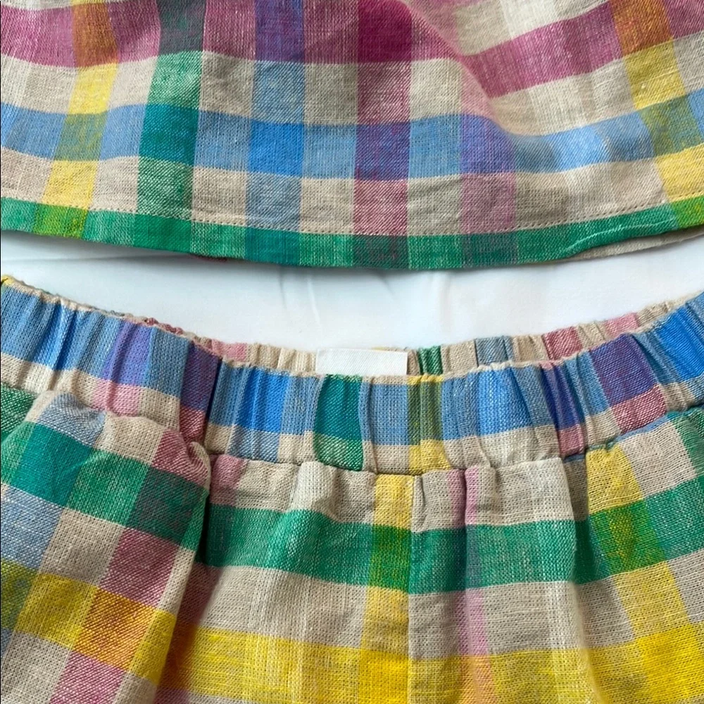 Like New - Size 3T Girls Gap Kids Colorful Plaid Matching Set - Picture 4 of 16